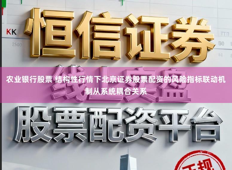 农业银行股票 结构性行情下北京证券股票配资的风险指标联动机制从系统耦合关系