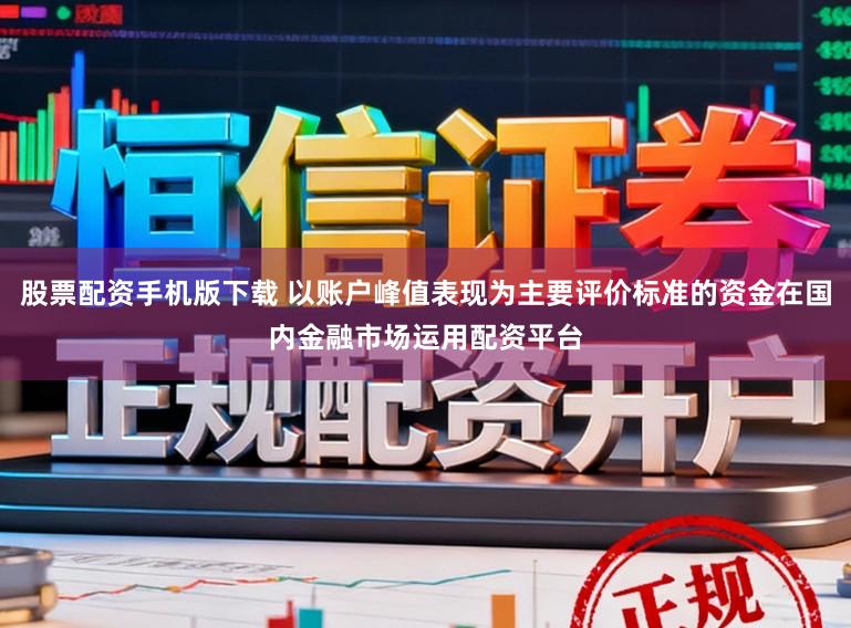 股票配资手机版下载 以账户峰值表现为主要评价标准的资金在国内金融市场运用配资平台